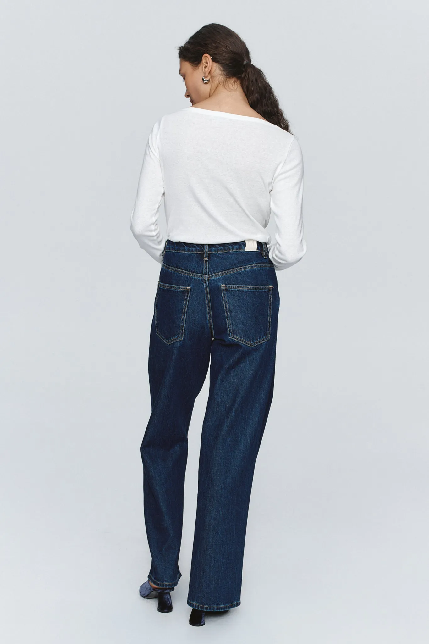 Marle | Wide Leg Jean - Washed Indigo sold by Sister & Co product image thumbnail 3