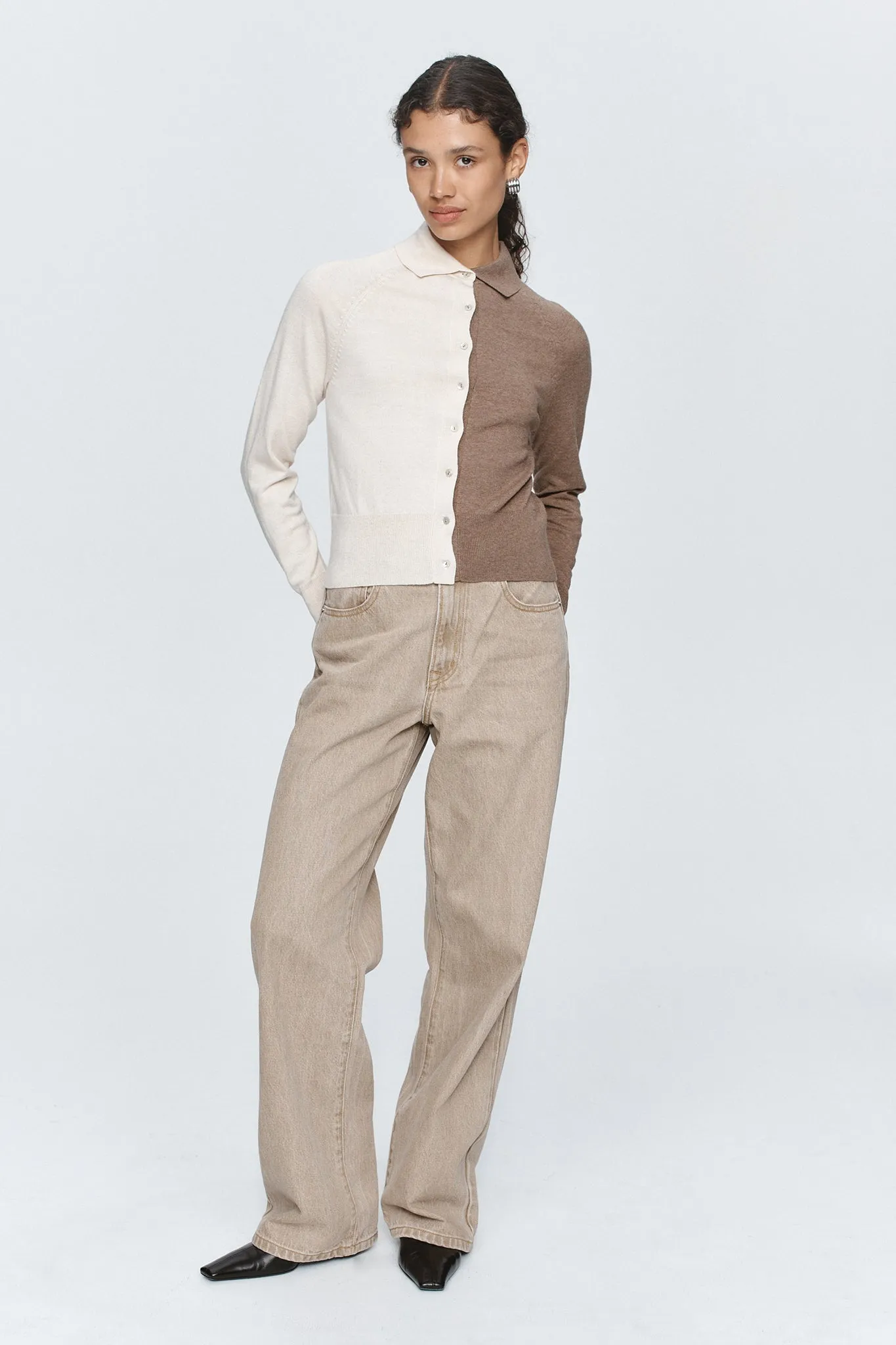 Marle | Foundations Cardigan - Ivory/Doe sold by Sister & Co