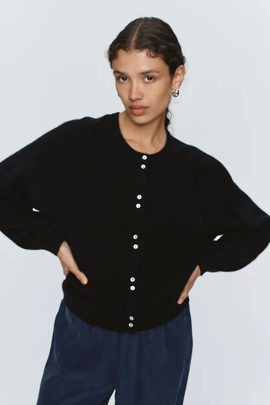 Marle | Babette Cardigan - Black sold by Sister & Co