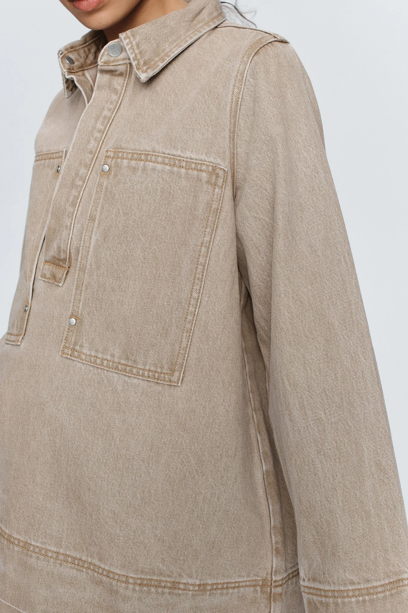 Marle | Elka Shirt - Chai sold by Sister & Co product image thumbnail 4