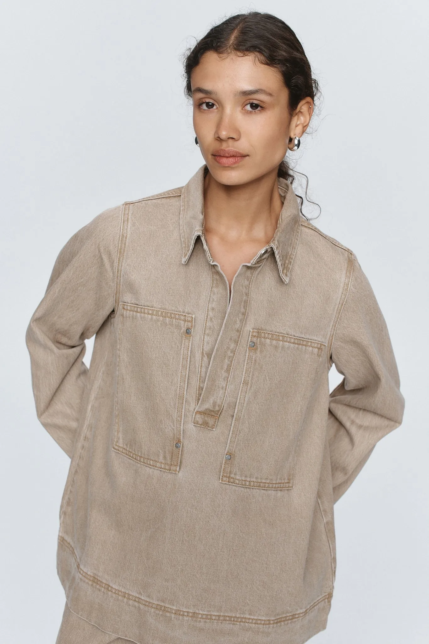 Marle | Elka Shirt - Chai sold by Sister & Co product image thumbnail 2