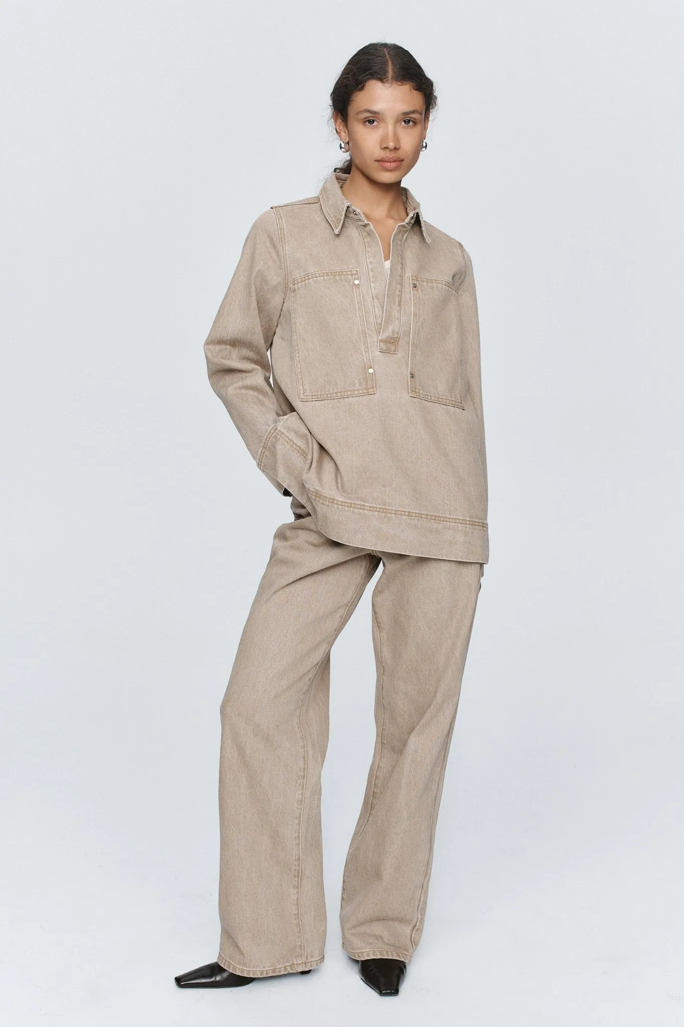 Marle | Elka Shirt - Chai sold by Sister & Co