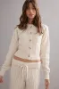 Caitlin Crisp | Cable Knit Cardigan - Ivory sold by Sister & Co