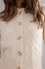 Caitlin Crisp | Cable Knit Cardigan - Ivory sold by Sister & Co