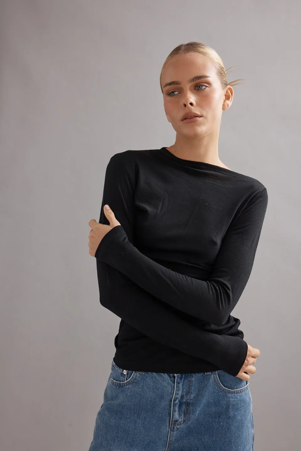 Caitlin Crisp | Beau Merino - Black sold by Sister & Co product image thumbnail 2