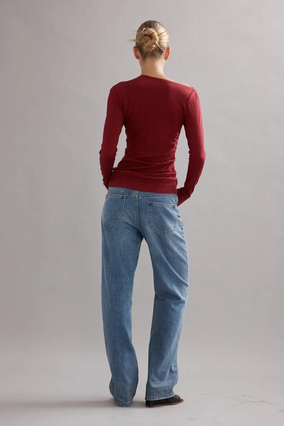 Caitlin Crisp | Beau Merino - Maroon sold by Sister & Co product image thumbnail 4