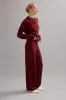 Caitlin Crisp | Cable Knit Cardigan - Maroon sold by Sister & Co