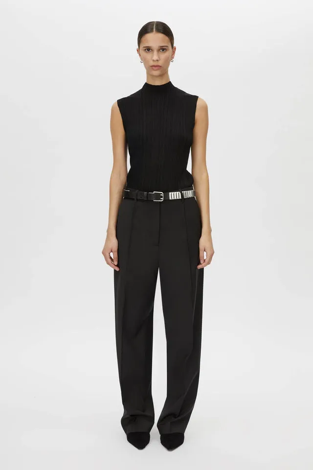 Camilla and Marc | Corinthian Straight Leg Pant - Black sold by Sister & Co