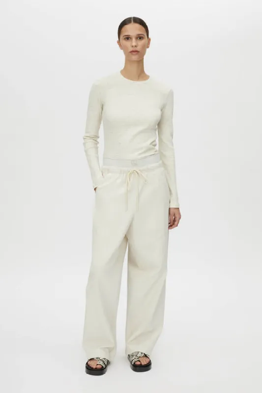 Camilla and Marc | Nora Long Sleeve Monogram Top - Ivory Marle sold by Sister & Co