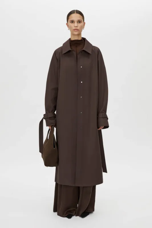 Camilla and Marc | Dia Car Coat - Bitter Chocolate sold by Sister & Co