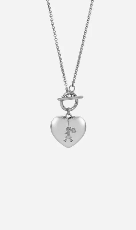 Karen Walker | Runaway Heart Fob Necklace - Sterling Silver sold by Sister & Co