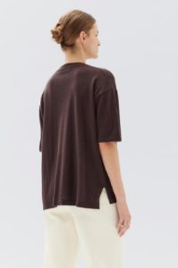 Assembly Label | Cotton Cashmere Relaxed Tee - Chestnut sold by Sister & Co