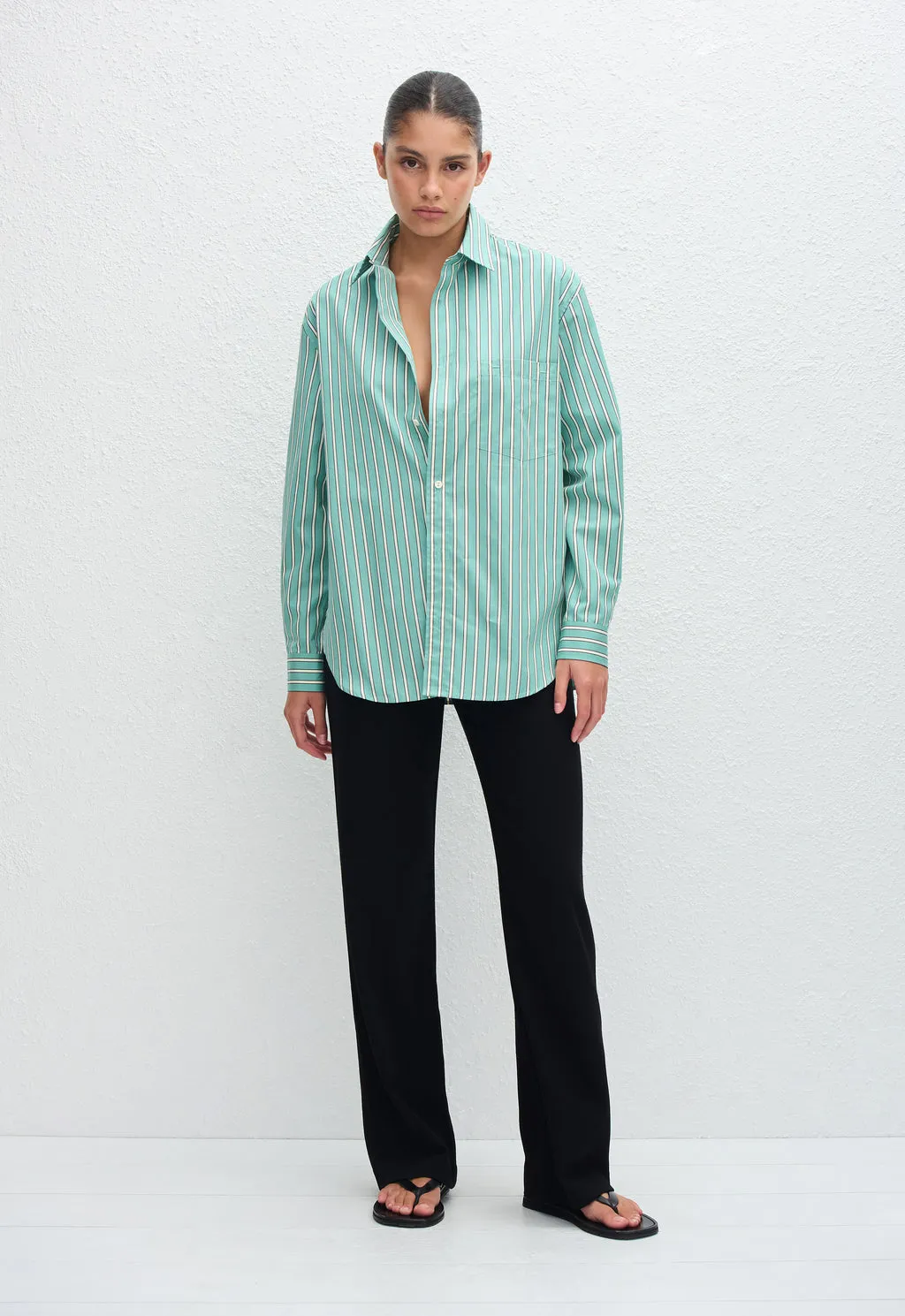 Matteau | Classic Stripe Shirt - Aegean sold by Sisters & Co product image thumbnail 5