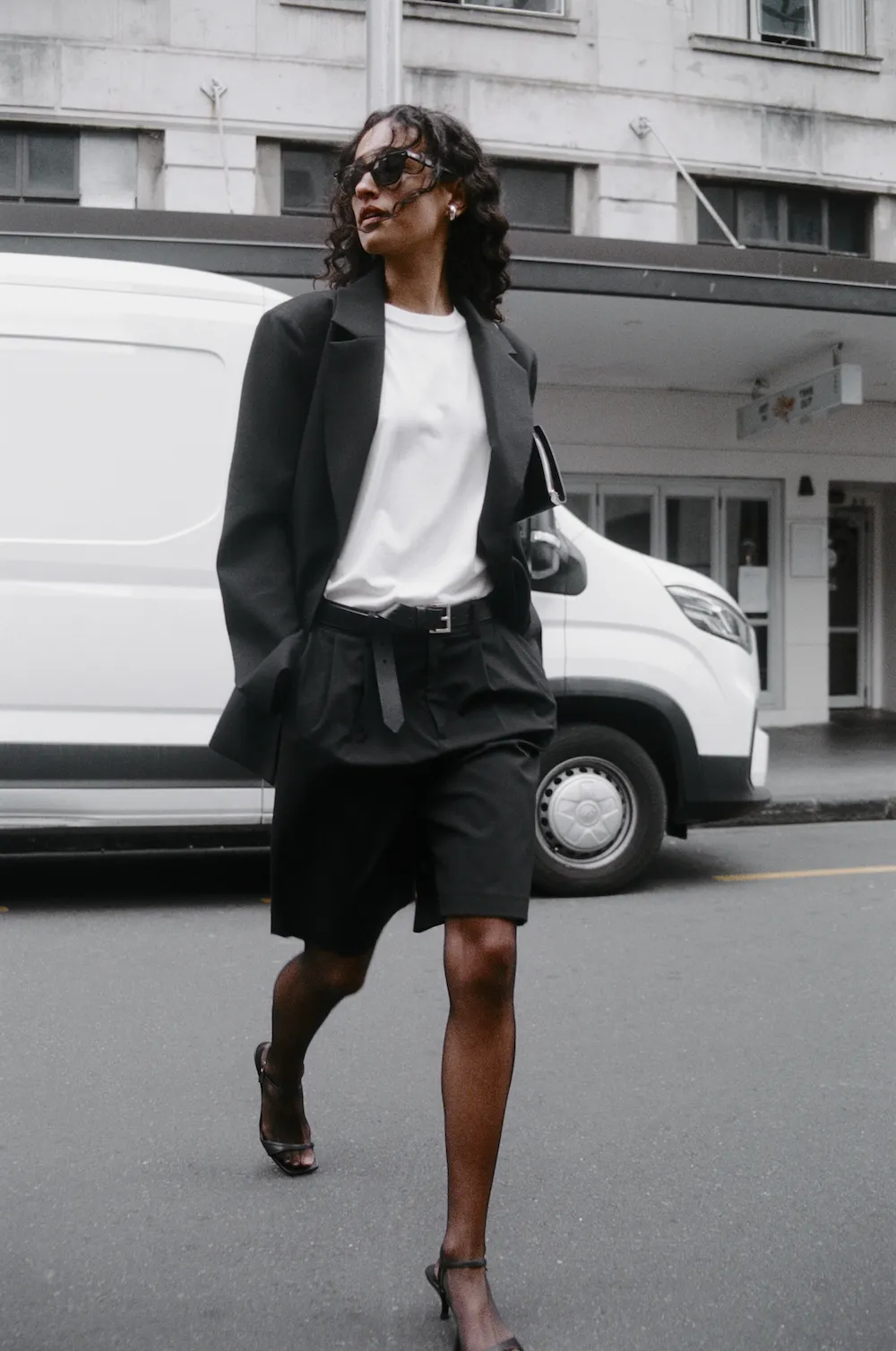 Rebe | Double Pleated Shorts - Black sold by Sister & Co product image thumbnail 4