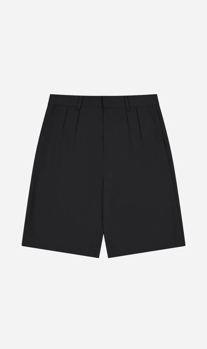Rebe | Double Pleated Shorts - Black sold by Sister & Co