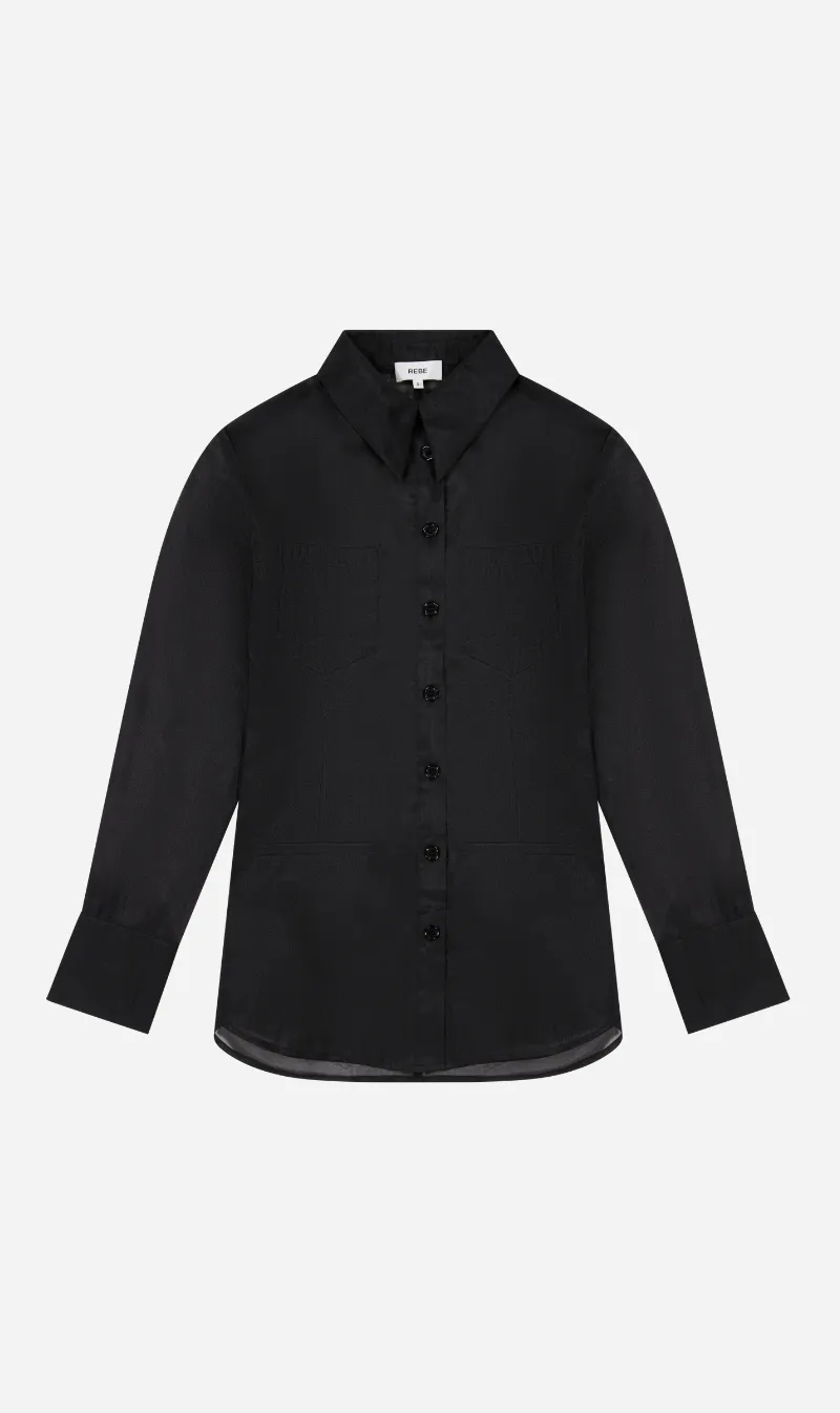 Rebe | Ralph Shirt - Black sold by Sister & Co