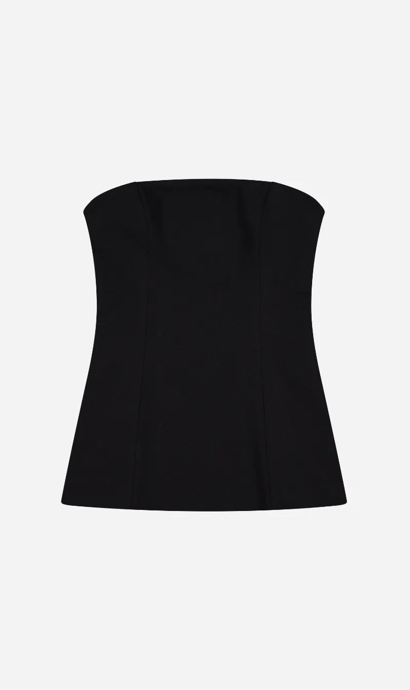 Rebe | Emma Strapless Top - Black sold by Sisters & Co