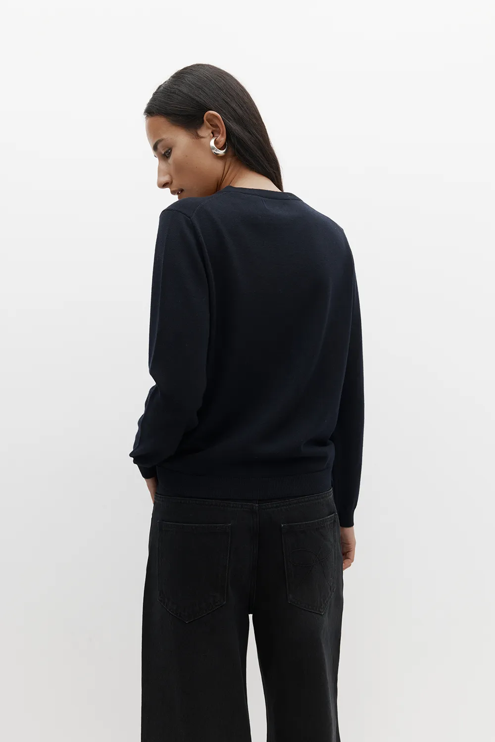 Rebe | Merino Cardigan - Navy sold by Sister & Co product image thumbnail 2