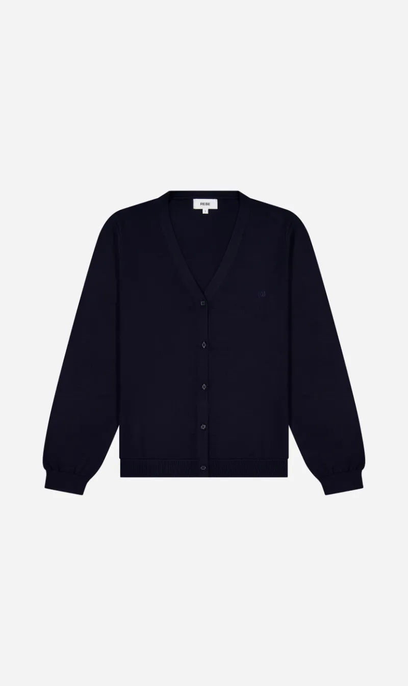 Rebe | Merino Cardigan - Navy sold by Sister & Co