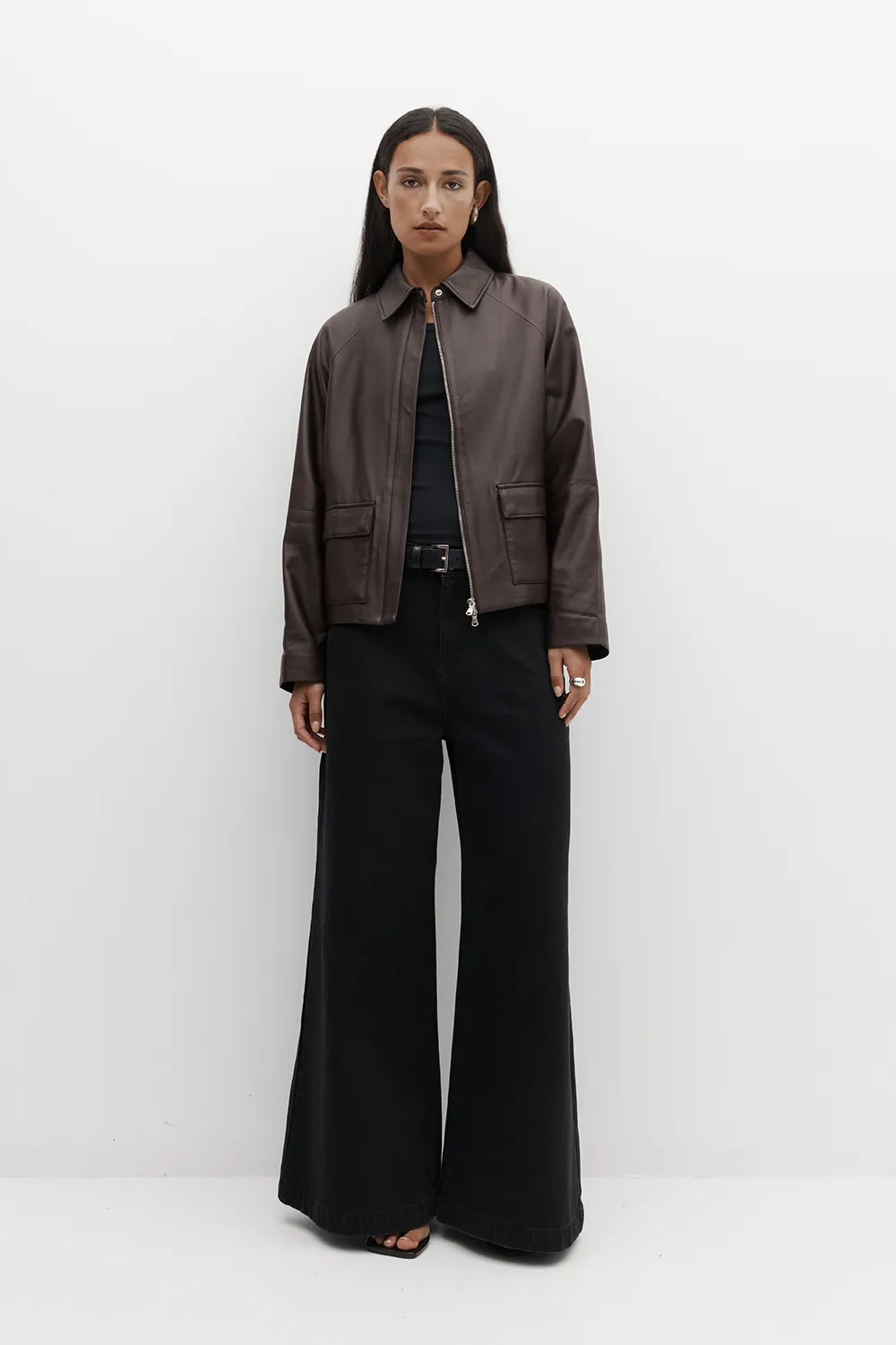 Rebe | Mo Leather Jacket - Balsamic sold by Sister & Co product image thumbnail 4