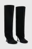 Camilla and Marc | Amber Knee High Boot - Suede Black sold by Sister & Co
