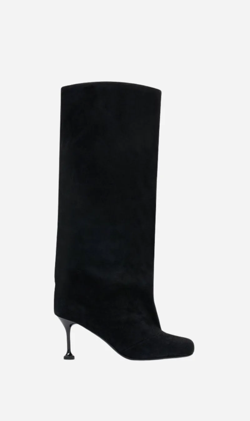 Camilla and Marc | Amber Knee High Boot - Suede Black sold by Sister & Co