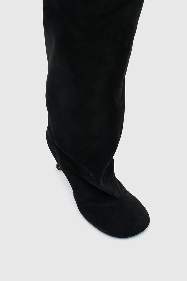 Camilla and Marc | Amber Knee High Boot - Suede Black sold by Sister & Co product image thumbnail 3