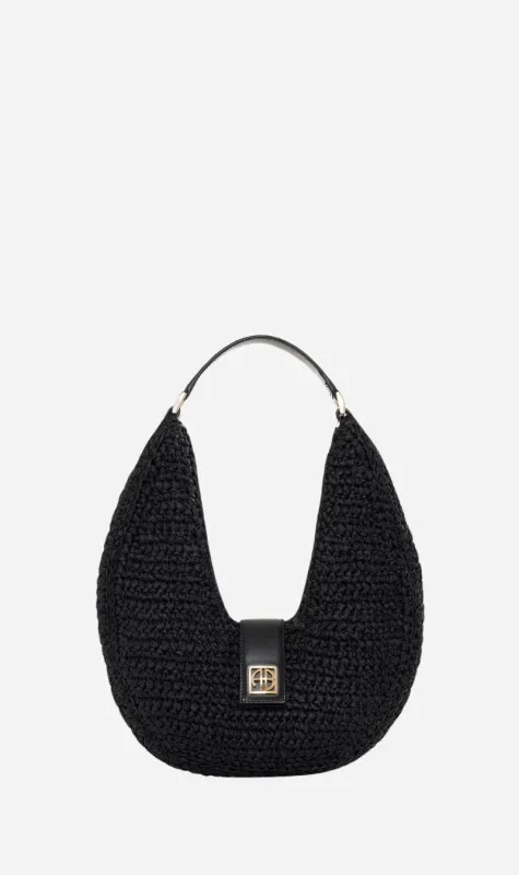 Anine Bing | Lou Bag Monogram - Black sold by Sister & Co