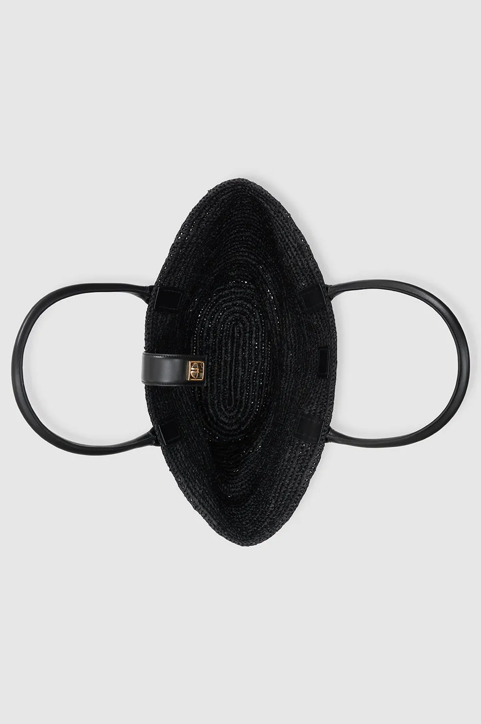 Anine Bing | Lou Tote Monogram - Black sold by Sister & Co product image thumbnail 4