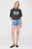 Anine Bing | Ashton Tee Concert - Washed Black sold by Sister & Co