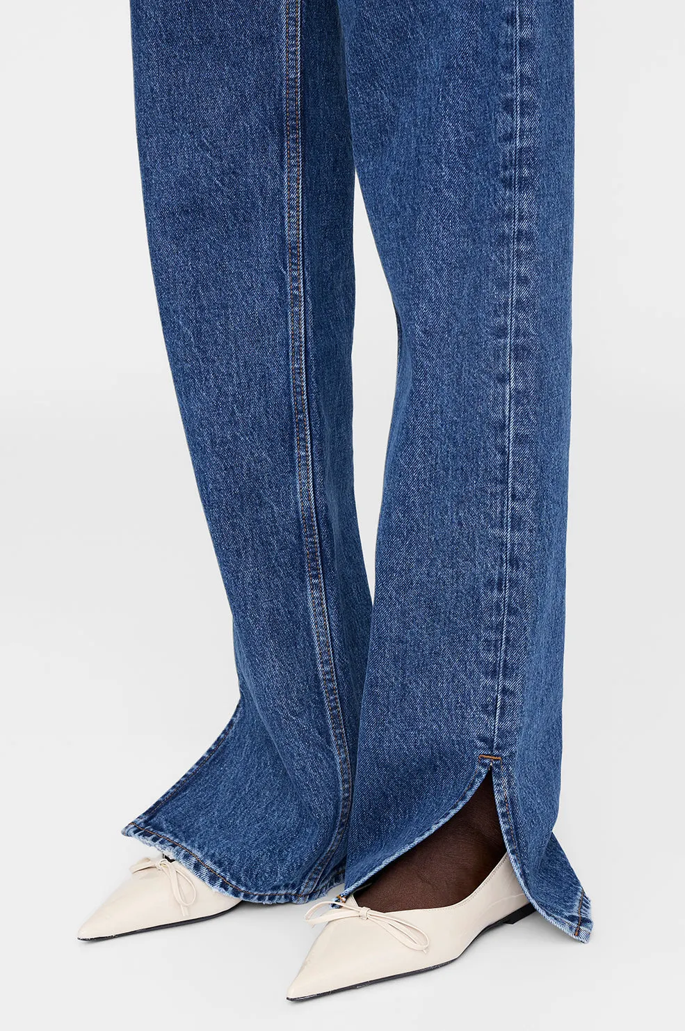 Anine Bing | Roy Jean 34" - Clean Indigo Denim sold by Sister & Co product image thumbnail 5