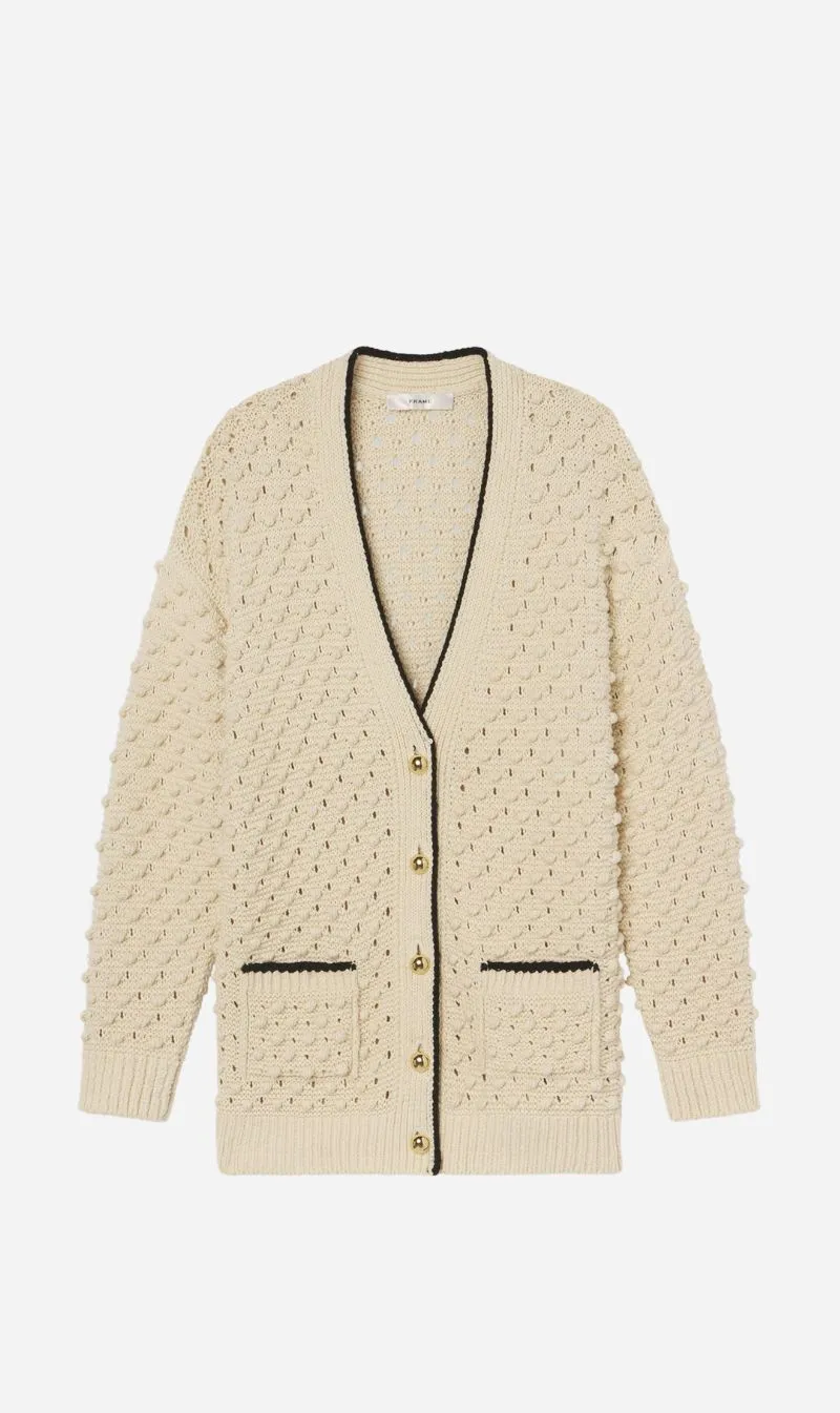 Frame Denim | The Bauble Cardigan - Cream sold by Sister & Co