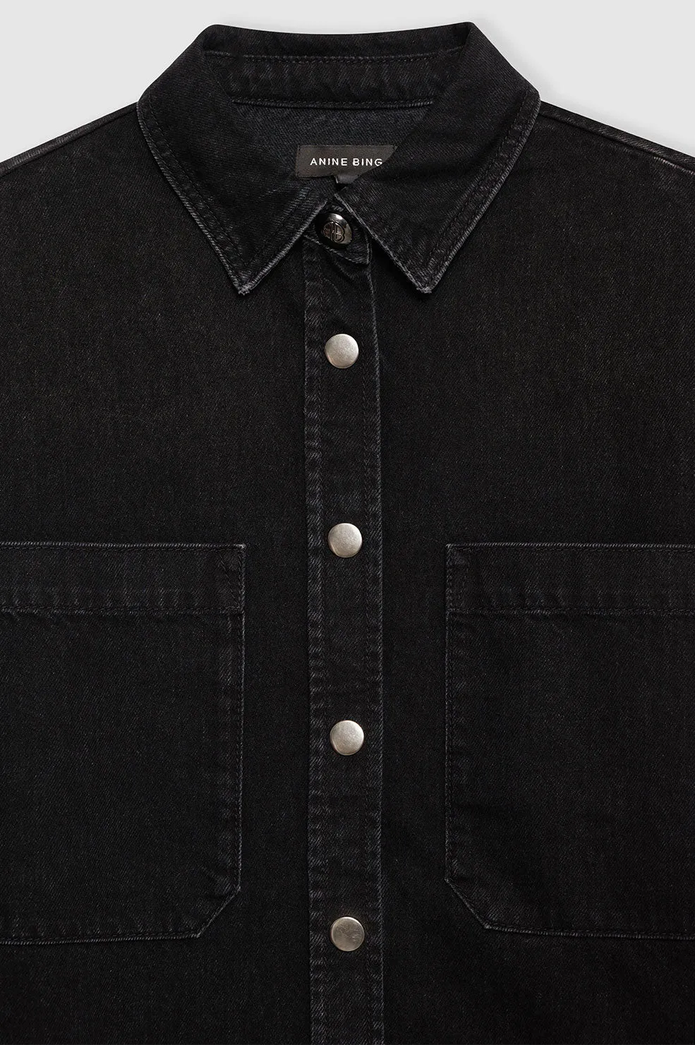 Anine Bing | Dante Shirt - Iron Black Denim sold by Sister & Co product image thumbnail 3