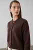 Laing | Boxy Cashmere Cardi - Chocolate sold by Sister & Co