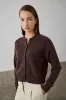 Laing | Boxy Cashmere Cardi - Chocolate sold by Sister & Co