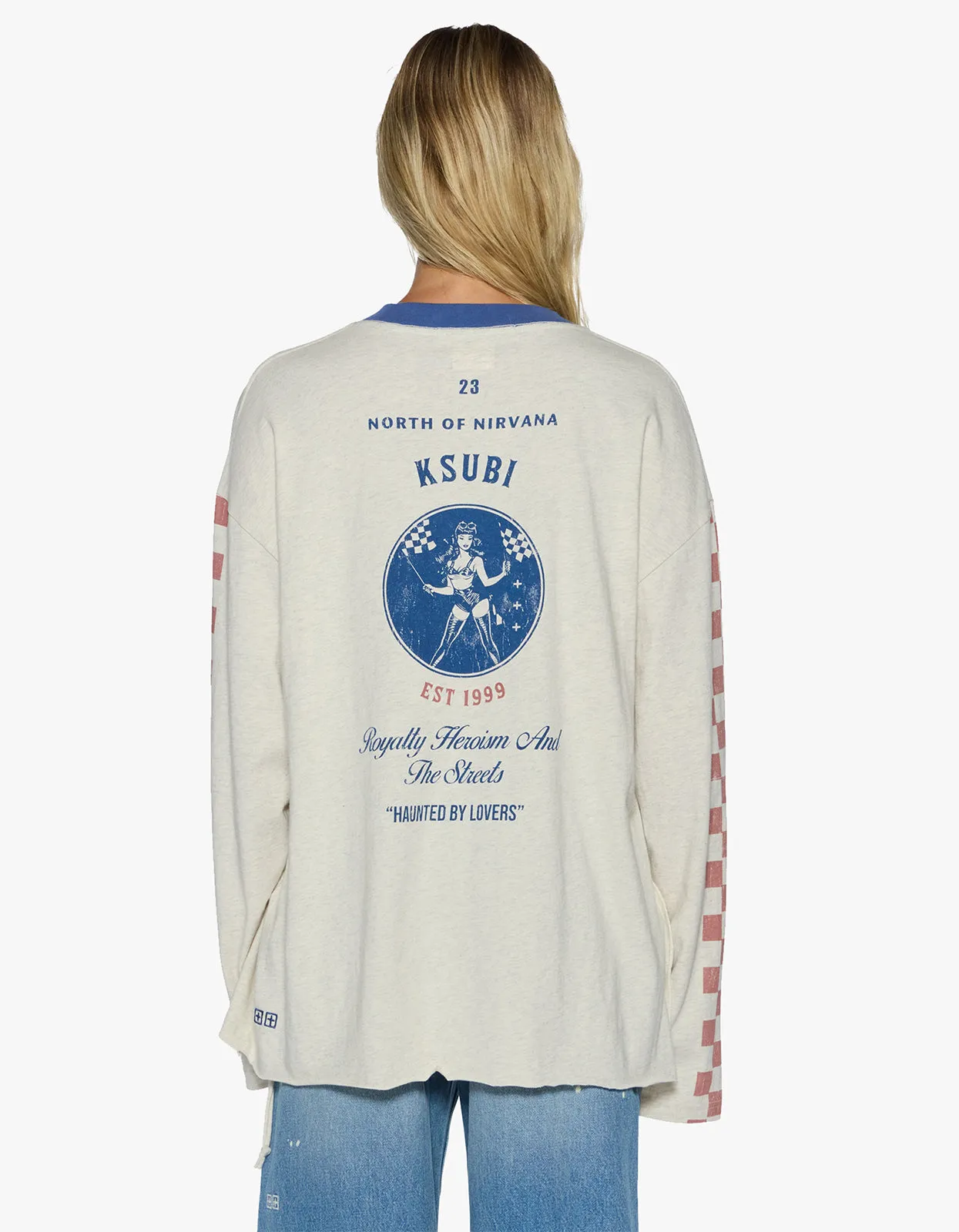 Ksubi | Pitt Lane Ls Boyfriend Ss Tee - Oat sold by Sister & Co product image thumbnail 3