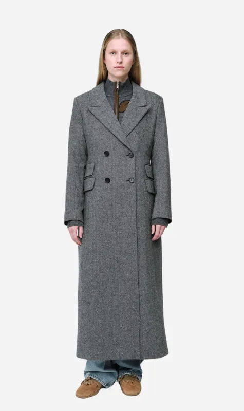 Wynn Hamlyn | Charlie Coat - Black/White sold by Sisters & Co