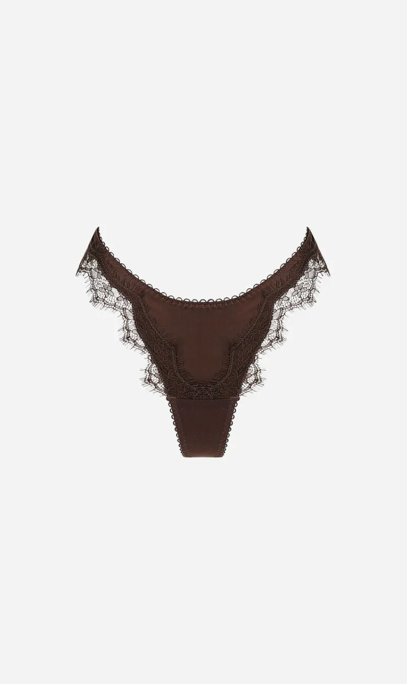 Kat the Label | Sorrento Thong - Espresso sold by Sister & Co