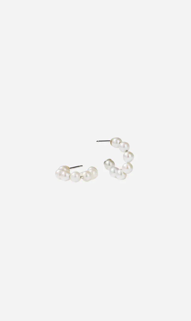 Meadowlark | Paris Hoops - Silver sold by Sisters & Co