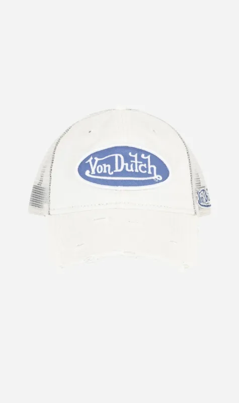 Von Dutch | Patch Twill Trucker Hat - Ecru sold by Sister & Co
