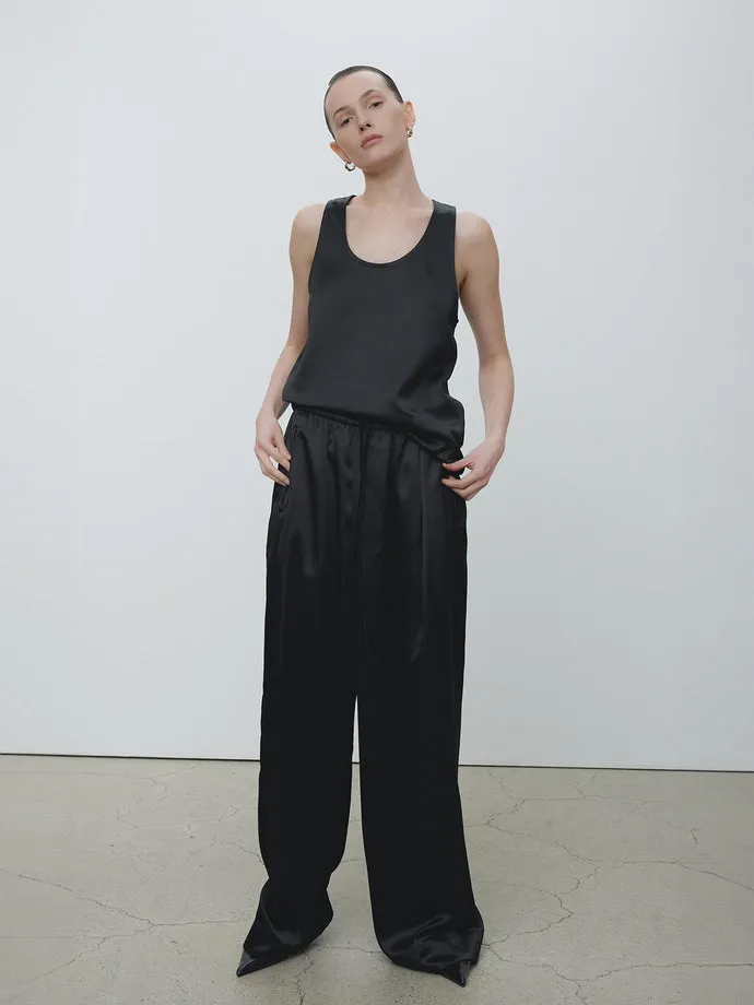 Tonywack | Satin Trousers - Black sold by Sister & Co product image thumbnail 5