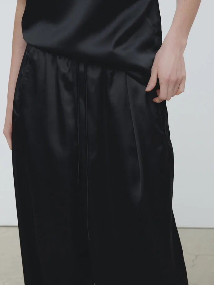 Tonywack | Satin Trousers - Black sold by Sister & Co product image thumbnail 4