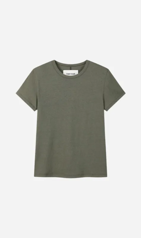 Tonywack | Cotton Cashmere T.Shirts - Olive sold by Sister & Co