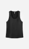 Tonywack | Tailored Satin Sleeveless Top - Black sold by Sister & Co