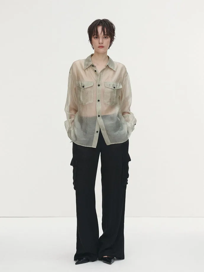 Tonywack | Oversized Sheer Shirt - Pale Green sold by Sister & Co product image thumbnail 3