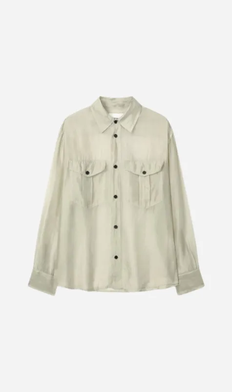 Tonywack | Oversized Sheer Shirt - Pale Green sold by Sister & Co