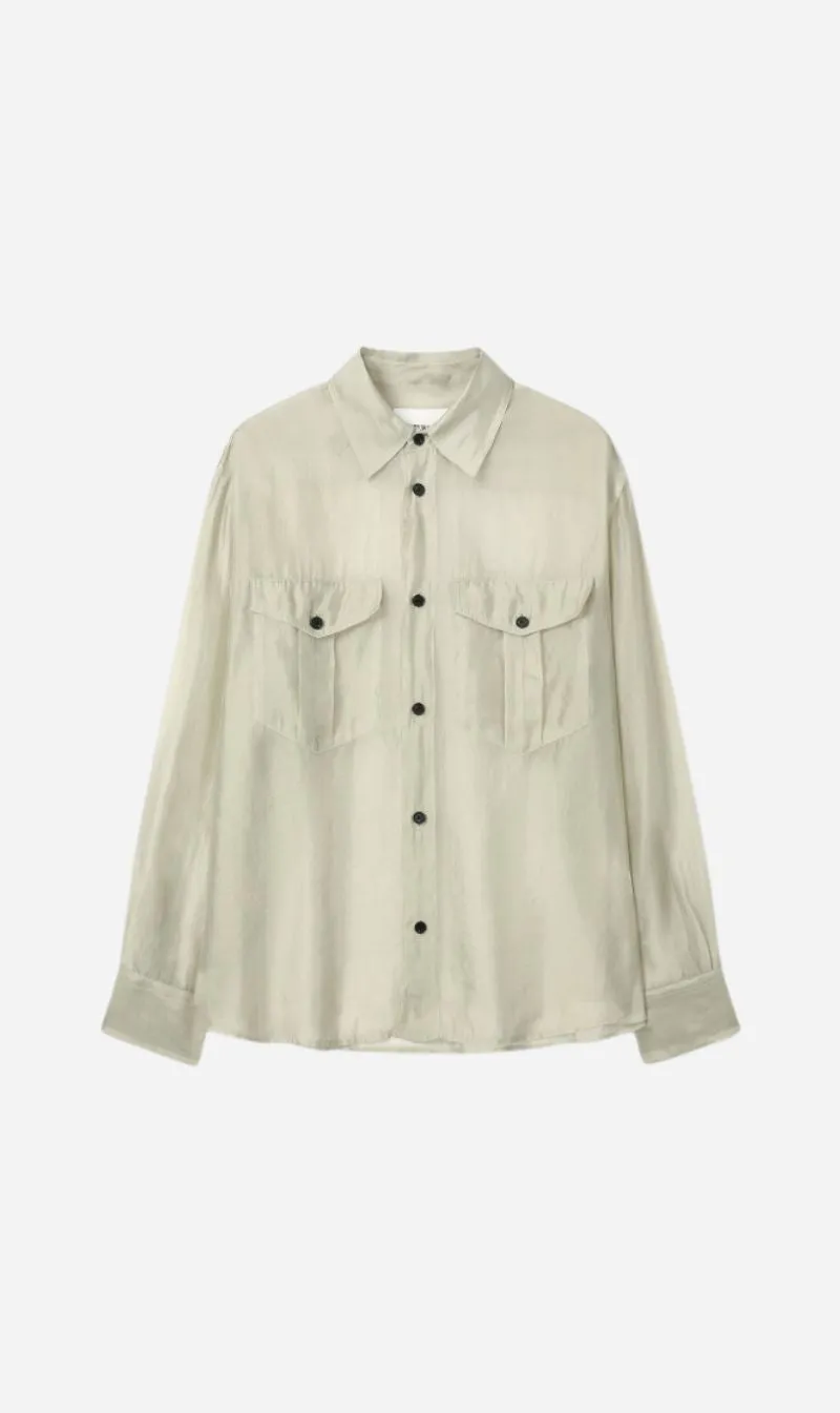 Tonywack | Oversized Sheer Shirt - Pale Green sold by Sister & Co