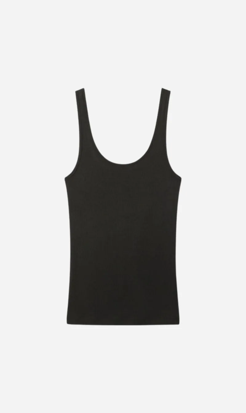 Tonywack | Tencel U Neck Sleeveless - Black sold by Sister & Co