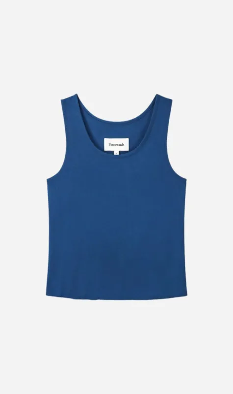 Tonywack | Garment Dyed Cotton Sleeveless - Indigo sold by Sister & Co