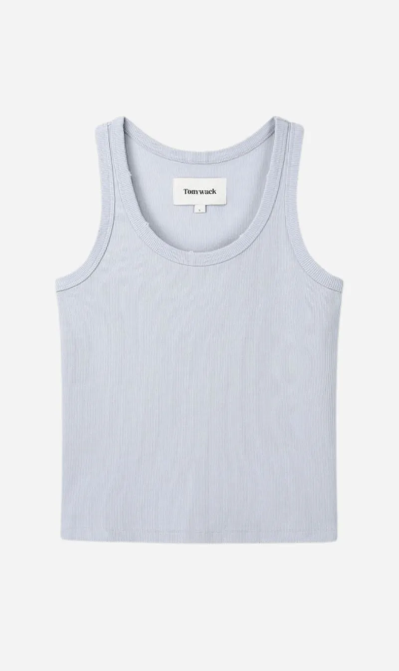 Tonywack | Ribbed Tank Top - Sky sold by Sisters & Co